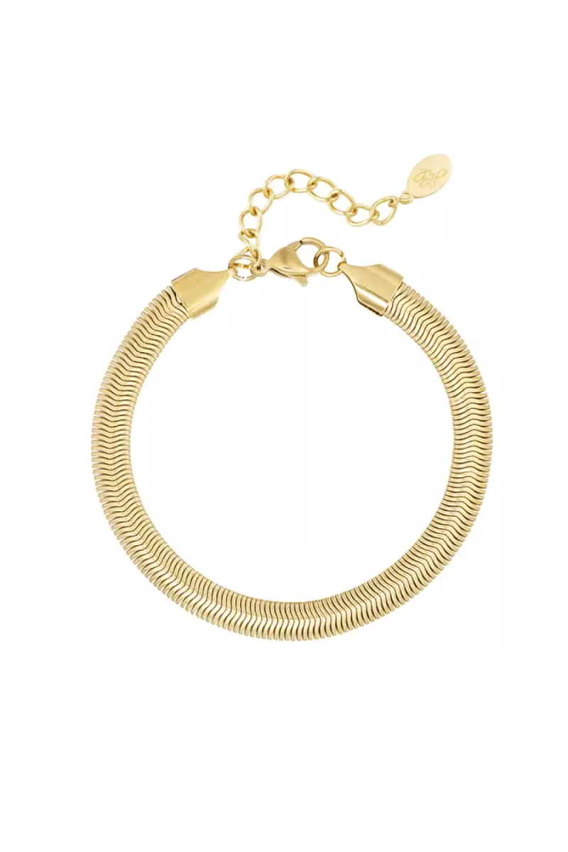 Yehwang Yehwang Armband plat grof | Goud