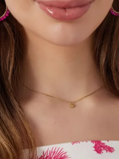 Yehwang Yehwang Ketting met bloemenbedel | Zilver