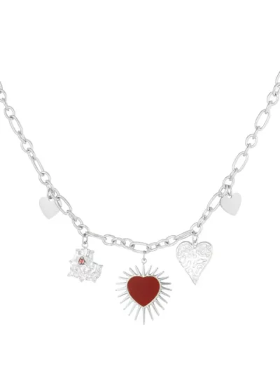 Yehwang Yehwang Endless hearts ketting | Zilver