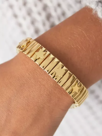 Yehwang Yehwang Statement star armband | Goud