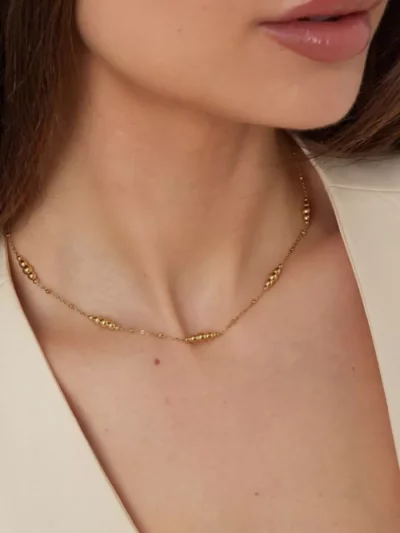 Yehwang Yehwang Ketting met gedraaide bedels | Zilver