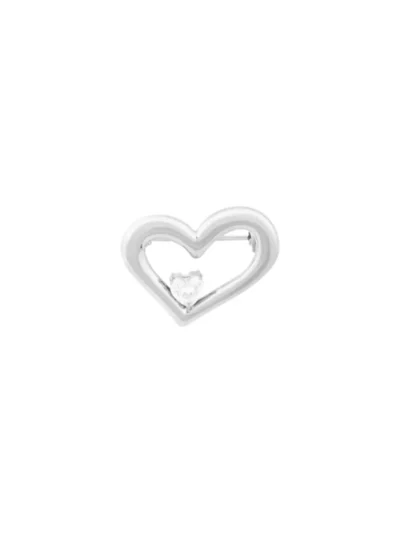 Yehwang Yehwang Broche bling heart | Zilver
