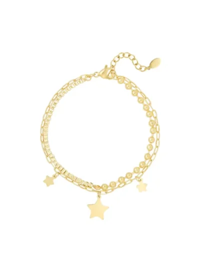 Yehwang Yehwang Dubbele armband shine bright | Goud