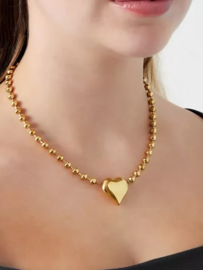 Yehwang Yehwang Ketting big heart | Zilver