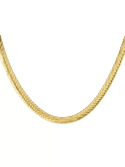 Yehwang Yehwang Ketting plat gevlochten | Goud