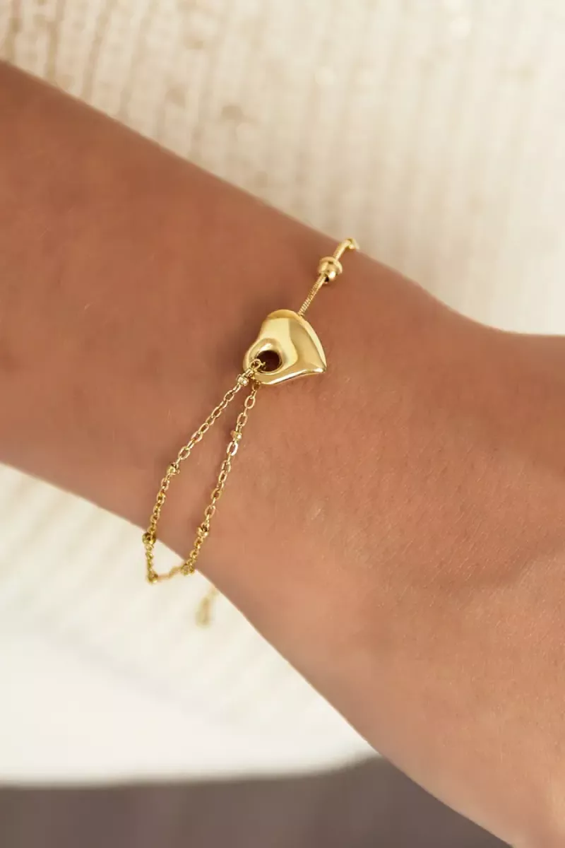 Yehwang Love link armband | Zilver 2 Yehwang Yehwang Love link armband | Zilver