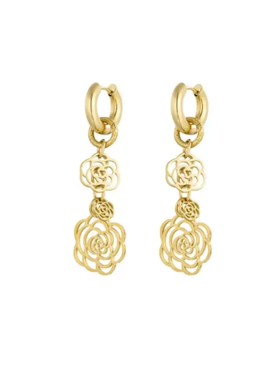 Yehwang Yehwang Oorbellen rose darling | Goud