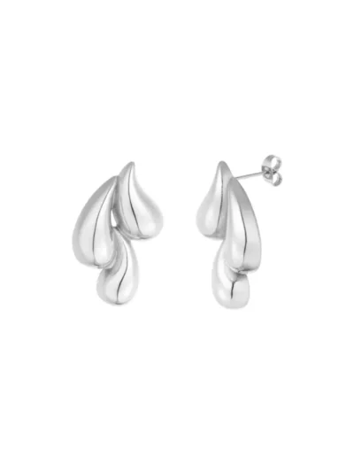 Yehwang Yehwang Oorbellen triple drip | Zilver