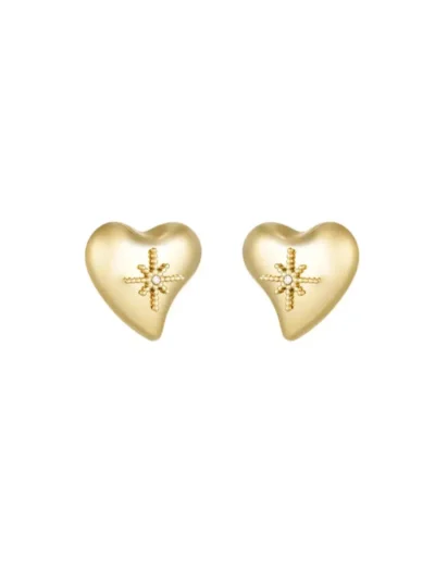 Yehwang Yehwang Oorbellen way to my heart | Goud