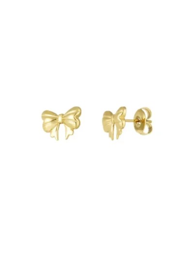 Yehwang Yehwang Oorstuds cute bow | Goud