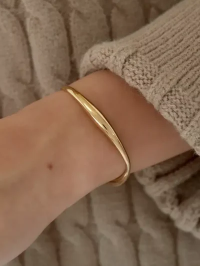 Yehwang Yehwang Organische vorm armband | Goud