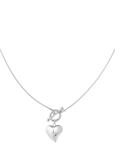 Yehwang Yehwang Slotketting met groot hart | Zilver