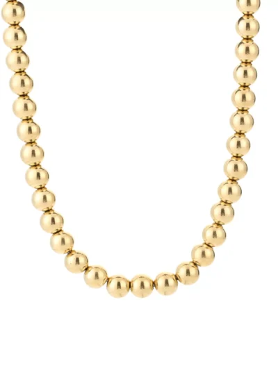 Sunsetfashio Sunsetfashio 10mm RVS kralen ketting | Goud