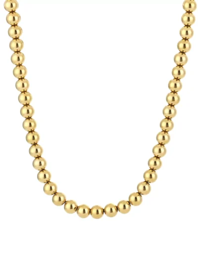 Sunsetfashio Sunsetfashio 8mm RVS kralen ketting | Goud