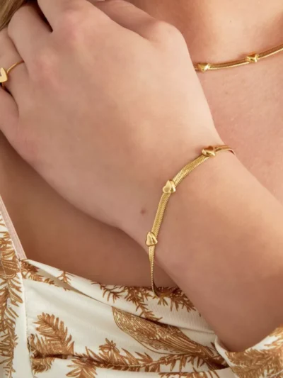 Yehwang Yehwang Armband triple the love | Zilver