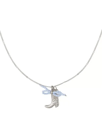 Yehwang Yehwang Cowboy laars ketting | Zilver
