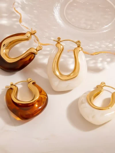 Yehwang Yehwang Gevormde damesoorbel | Bruin