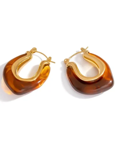 Yehwang Yehwang Gevormde damesoorbel | Bruin