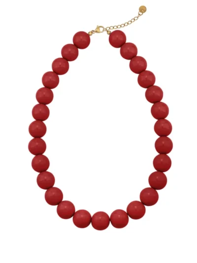 Yehwang Yehwang Grote gekleurde ketting | Rood