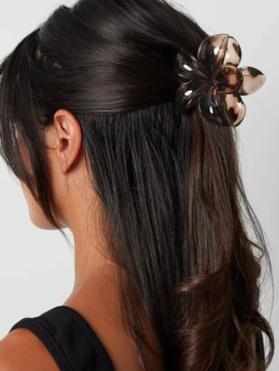 Yehwang Yehwang Hawaiiaanse bloem haarklem | Bruin