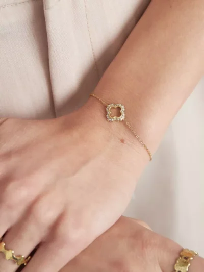 Yehwang Yehwang Lucky diamond armband | Zilver