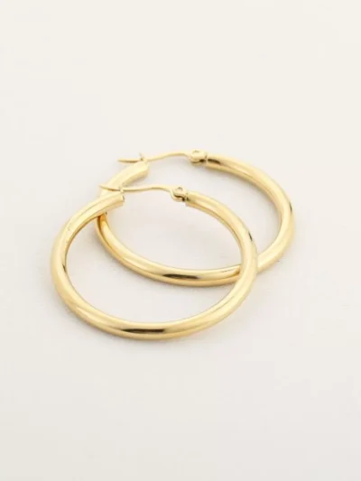 Michelle Michelle 30mm basic hoops | Goud