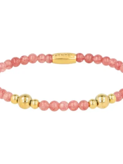 My Bendel My Bendel Armband met berry quartz | Goud