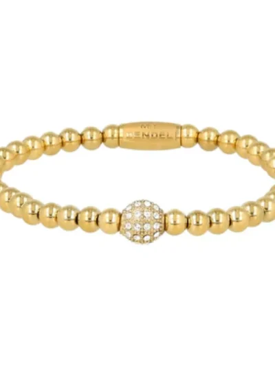My Bendel My Bendel Armband met zirkonia bol | Goud