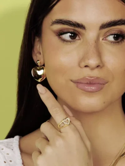 My Bendel My Bendel Hartenring met parels | Goud