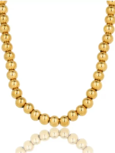 My Bendel My Bendel Ketting met grote balletjes | Goud