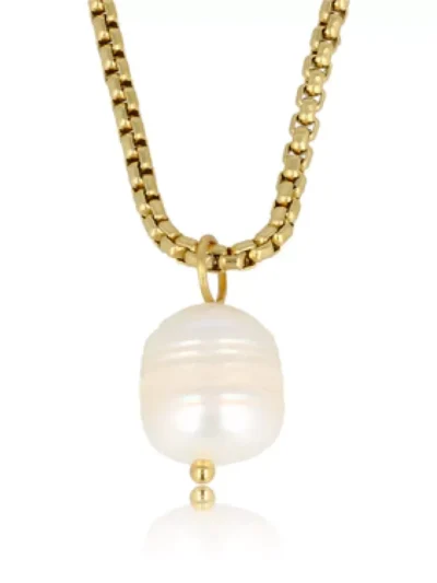My Bendel My Bendel Ketting met zoetwaterparel | Goud