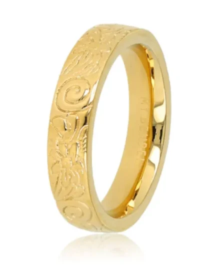 My Bendel My Bendel Ring met bloemenmotief | Goud