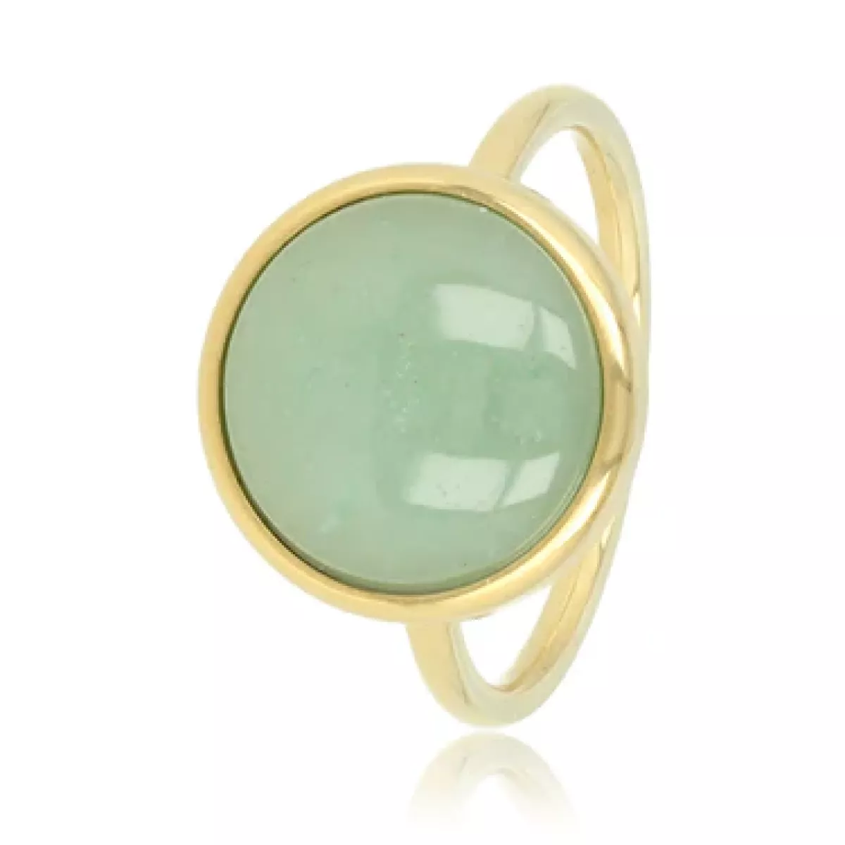 My Bendel Ring met Green Fluorite | Goud 1 My Bendel My Bendel Ring met Green Fluorite | Goud
