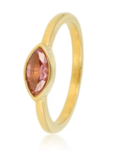 My Bendel My Bendel Ring met Rhodolite glassteen | Goud