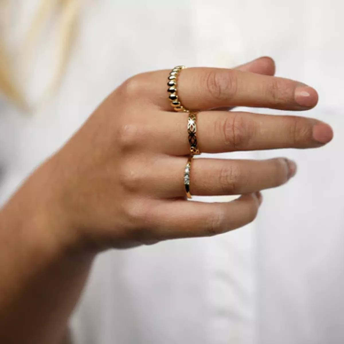 My Bendel Ring met Swarovski stenen | Goud 2 My Bendel My Bendel Ring met Swarovski stenen | Goud