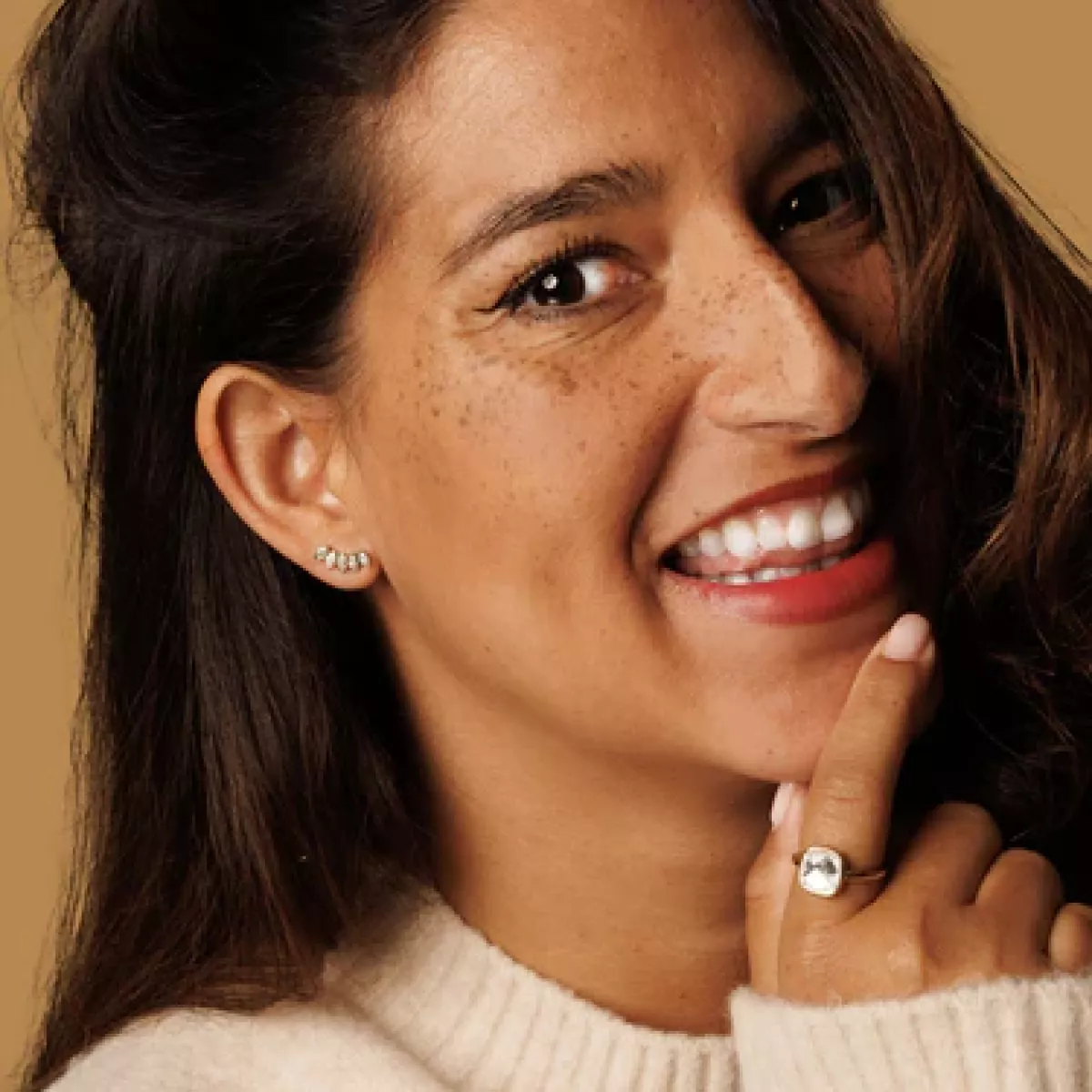 My Bendel Ring wit kristal glassteen | Goud 2 My Bendel My Bendel Ring wit kristal glassteen | Goud