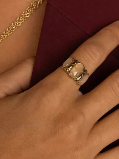 My Bendel My Bendel Rose quartz vintage | Goud