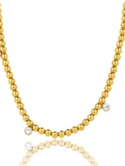 My Bendel My Bendel Stralende ketting zirkonia | Goud
