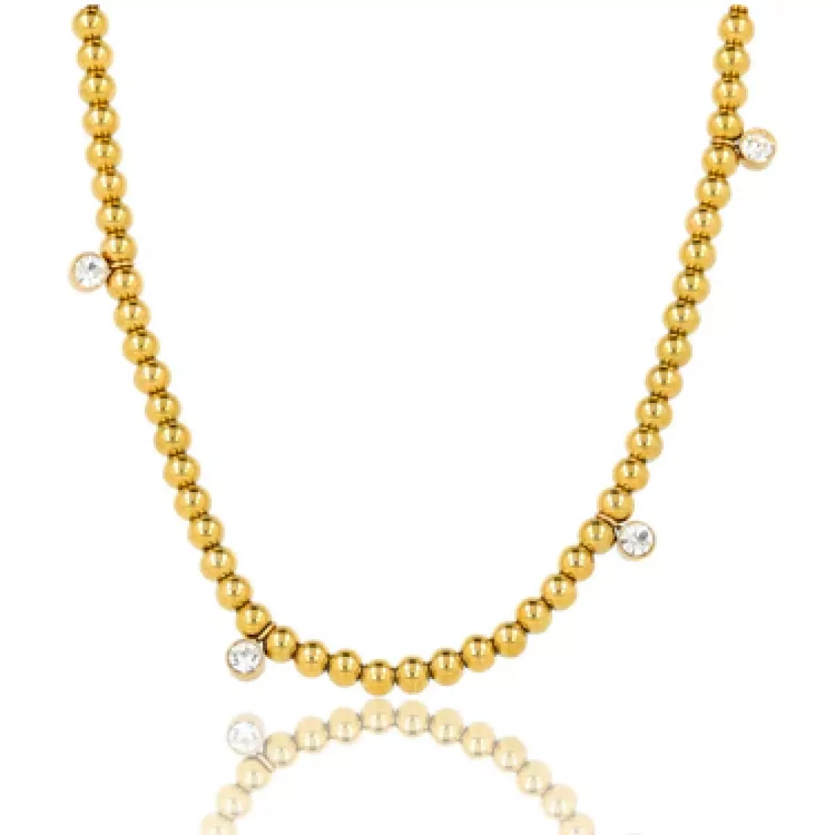 My Bendel My Bendel Stralende ketting zirkonia | Goud