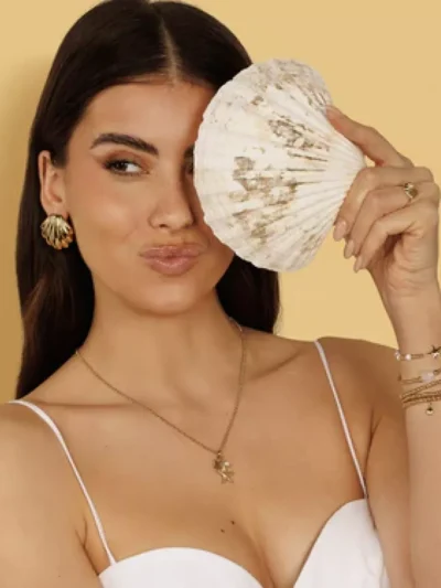 My Bendel My Bendel Zomerse ketting drie bedels | Goud