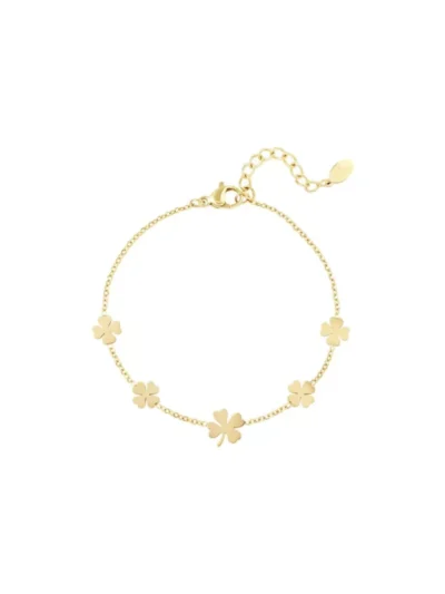 Yehwang Yehwang Armband 5 klavertjes | Goud