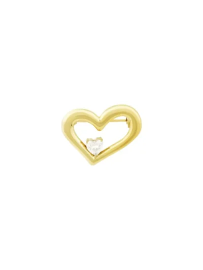 Yehwang Yehwang Broche bling heart | Goud