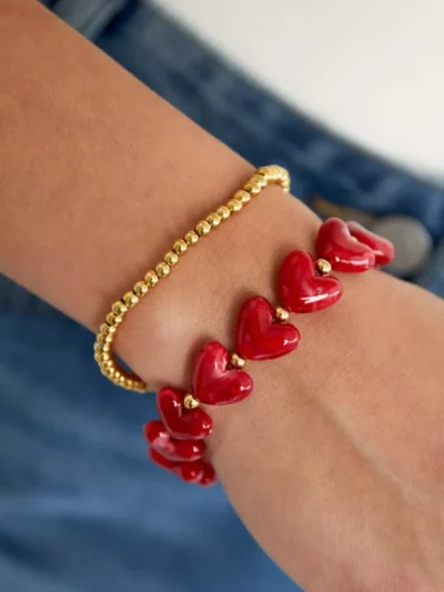 Yehwang Yehwang Hartjes armband | Paars