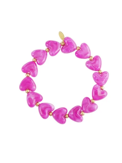 Yehwang Yehwang Hartjes armband | Paars
