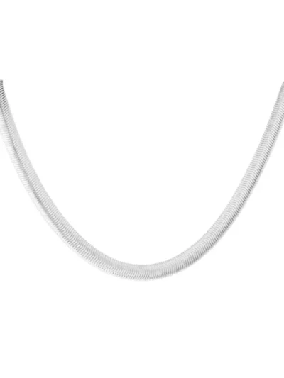 Yehwang Yehwang Ketting plat gevlochten | Zilver