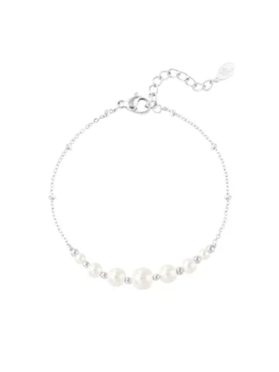 Yehwang Yehwang Parel party armband | Zilver
