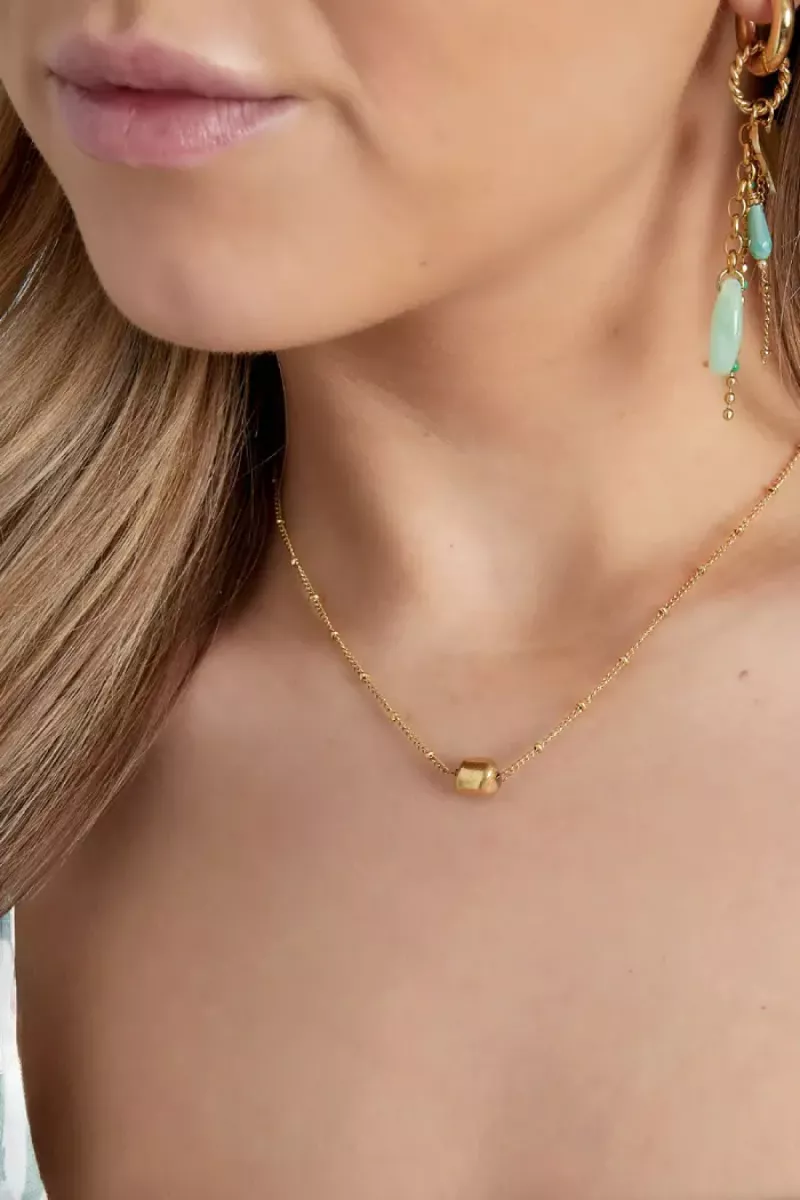 Yehwang Simpele ketting met bolletje | Zilver 2 Yehwang Yehwang Simpele ketting met bolletje | Zilver