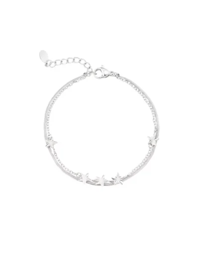 Yehwang Yehwang Starry layers armband | Zilver