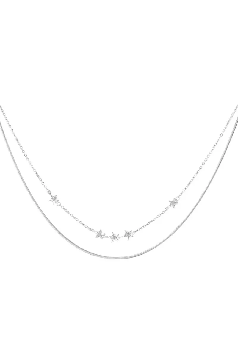 Yehwang Starry layers ketting | Zilver 1 Yehwang Yehwang Starry layers ketting | Zilver