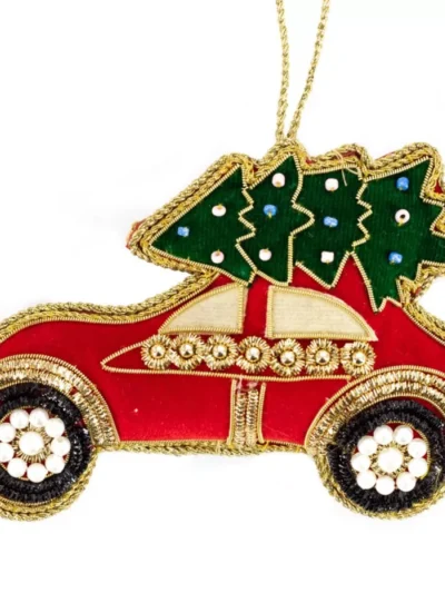 Manoon Manoon Hanger kralen auto kerstboom | Rood